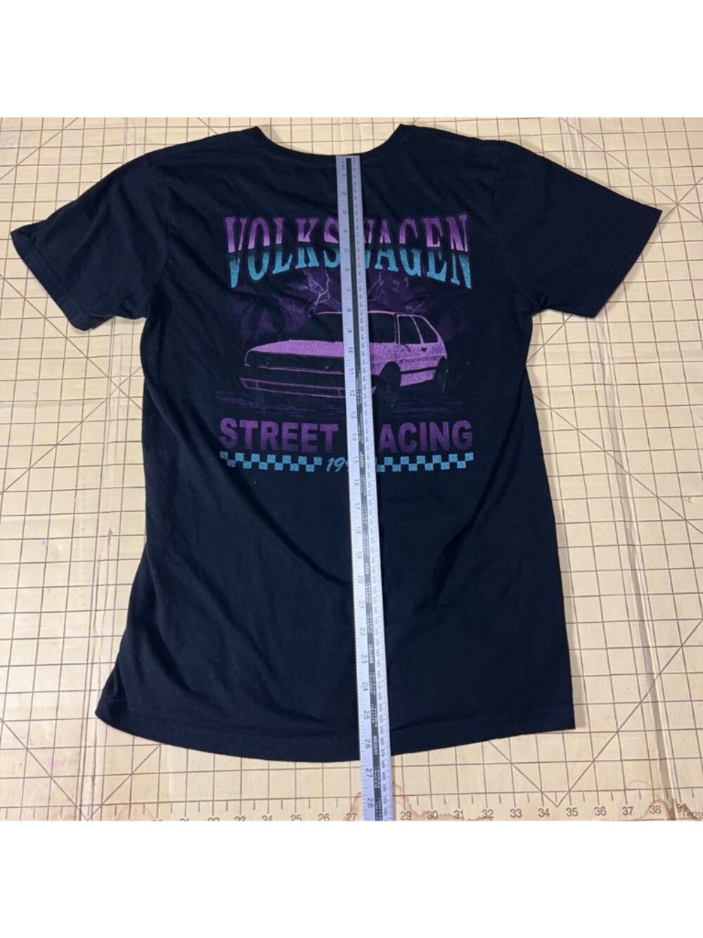 Volkswagen Street Racing 1991 Graphic Tee Black Medium Officially Licensed - Picture 3 of 5